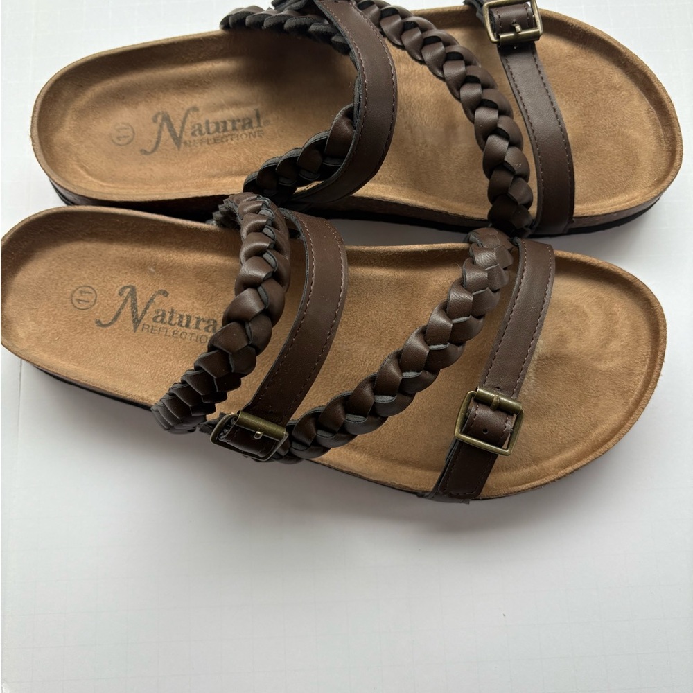 Natural Reflections Women's Tan and Brown Sandals